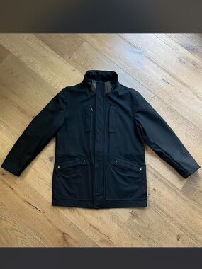Rainforest Membrane Men's Black Zip-Front Field Rain Jacket | Like New | Size L